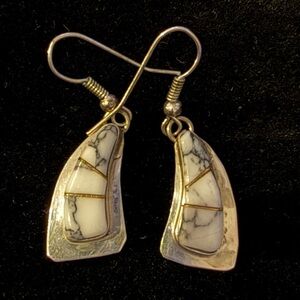 Elegant Navajo Sterling silver earrings